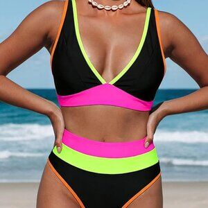 Hilinker Women's Leopard Bikini Swimsuits